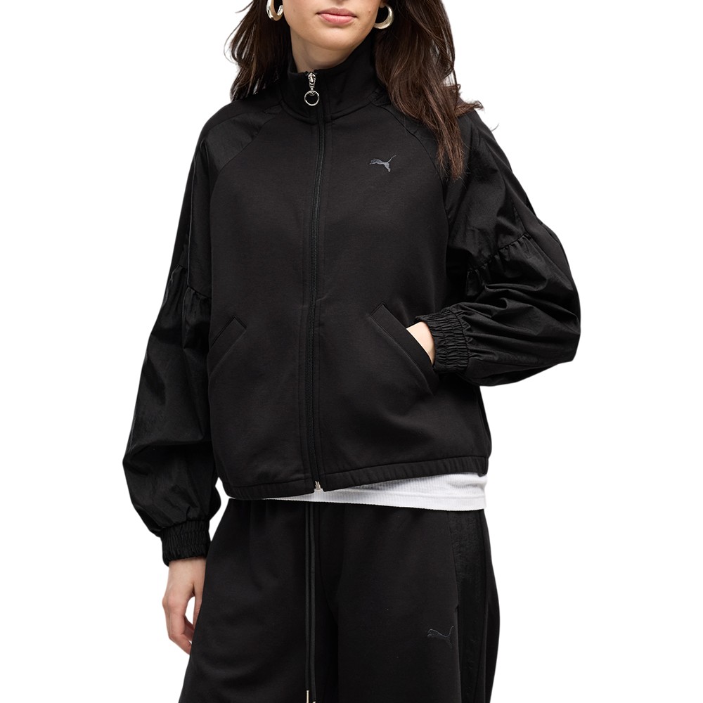 Толстовка жіноча Puma HER Full-Zip Relaxed DK Jacket чорна 69402301