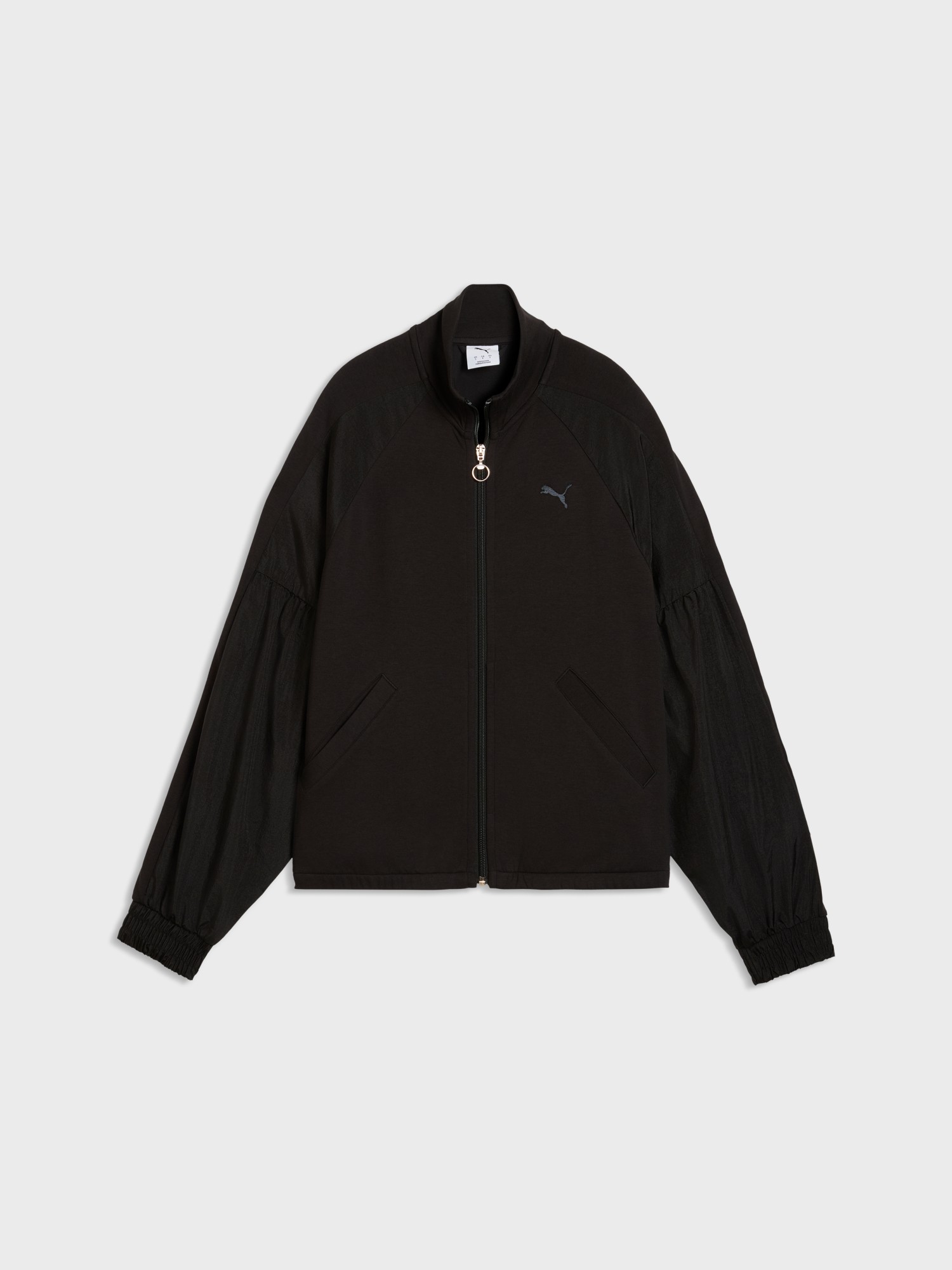 Толстовка женская Puma HER Full-Zip Relaxed DK Jacket черная 69402301 изображение 5