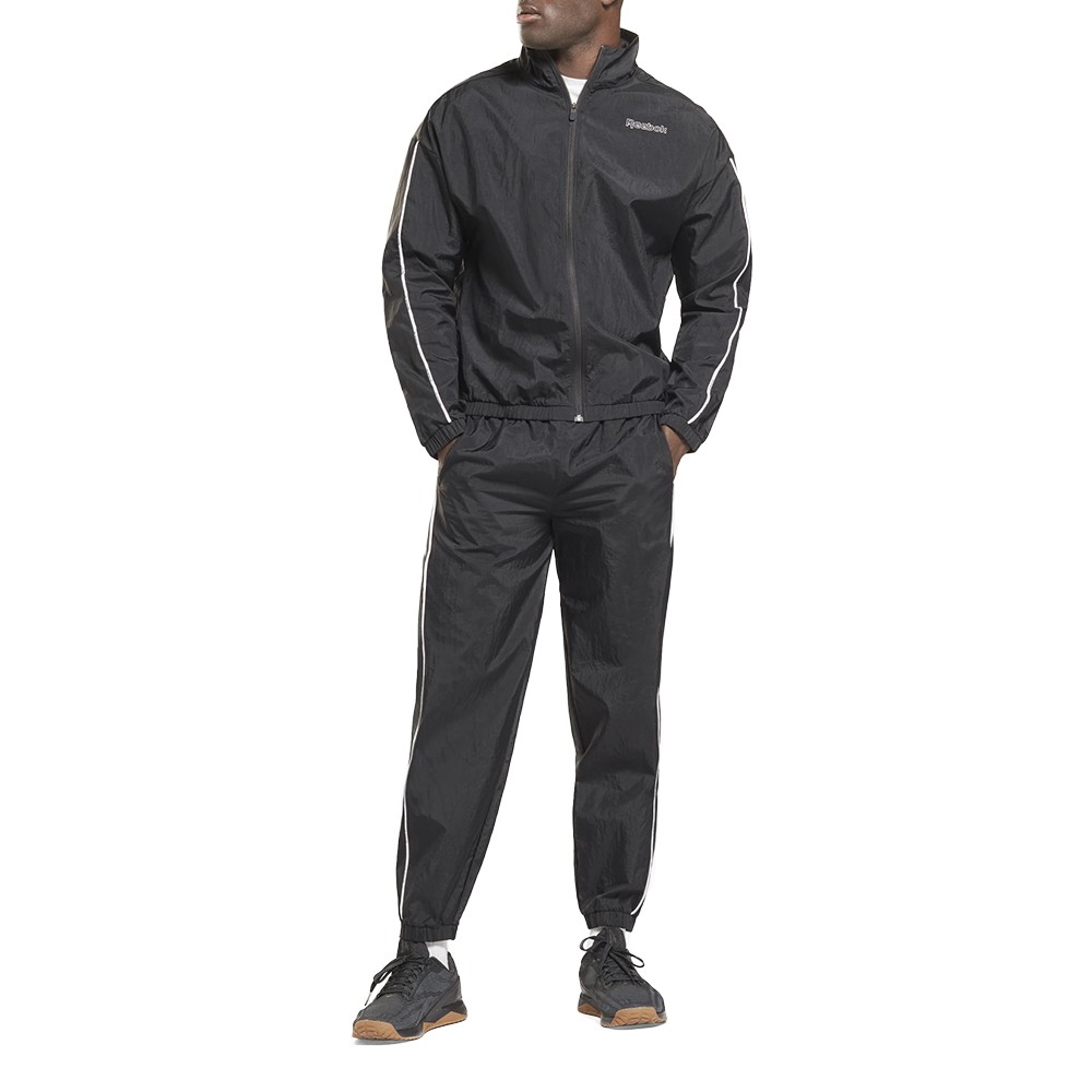 Костюм чоловічий  Reebok Te Piping Tracksuit чорний GS9309 изображение 1
