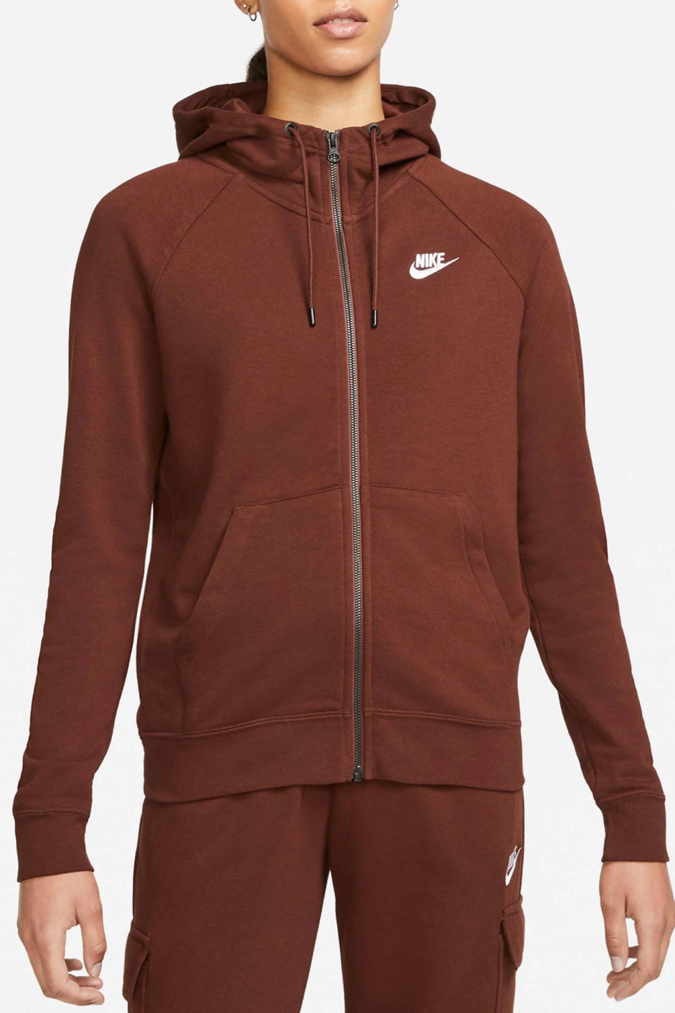Толстовка жіноча Nike Women's Winter Essential FZ Jacket коричнева BV4122-273 — фото 2