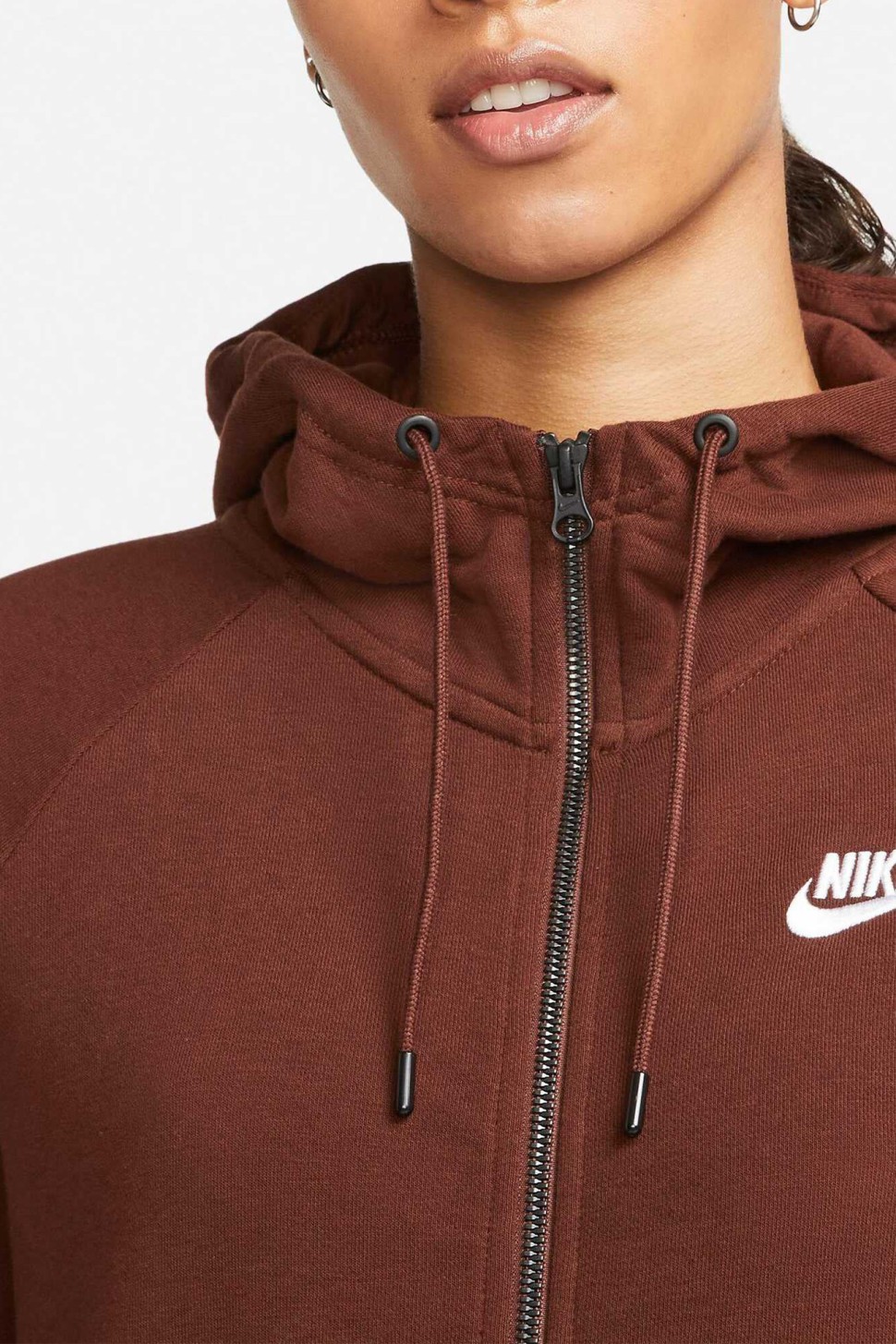 Толстовка жіноча Nike Women's Winter Essential FZ Jacket коричнева BV4122-273 — фото 5