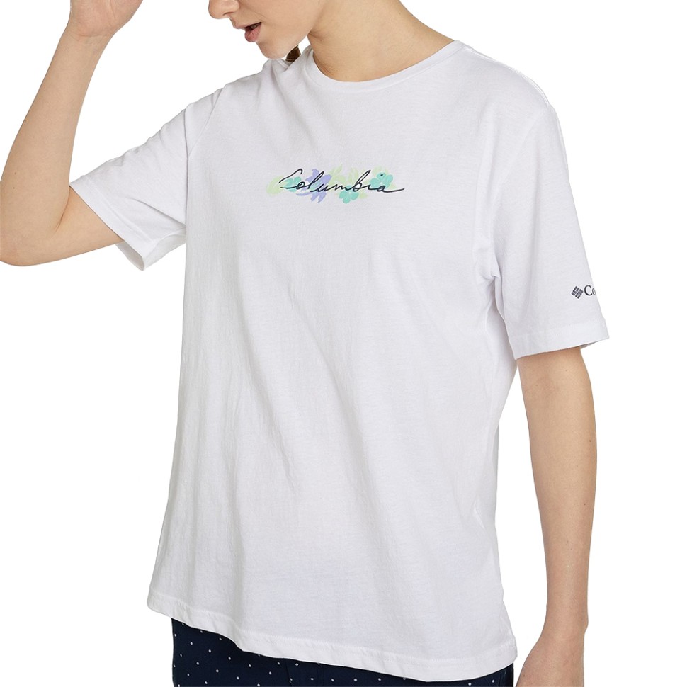 Футболка жіноча Columbia Timber Point™ Graphic Tee біла 2022261-101 изображение 1