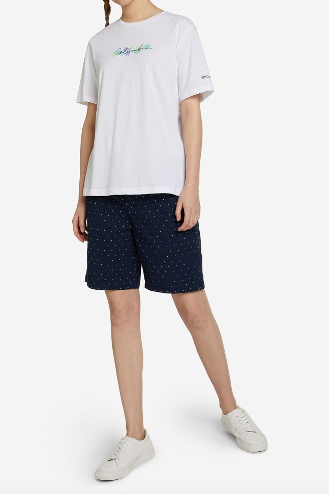 Футболка жіноча Columbia Timber Point™ Graphic Tee біла 2022261-101 изображение 2