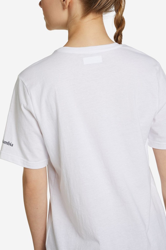 Футболка жіноча Columbia Timber Point™ Graphic Tee біла 2022261-101 изображение 3