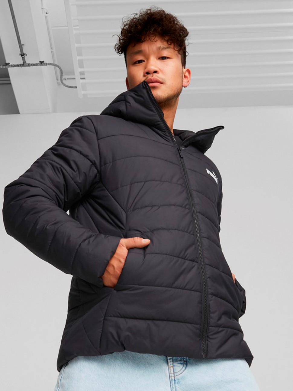 Куртка чоловіча Puma ESS Padded Jacket чорна 84893801 — фото 2