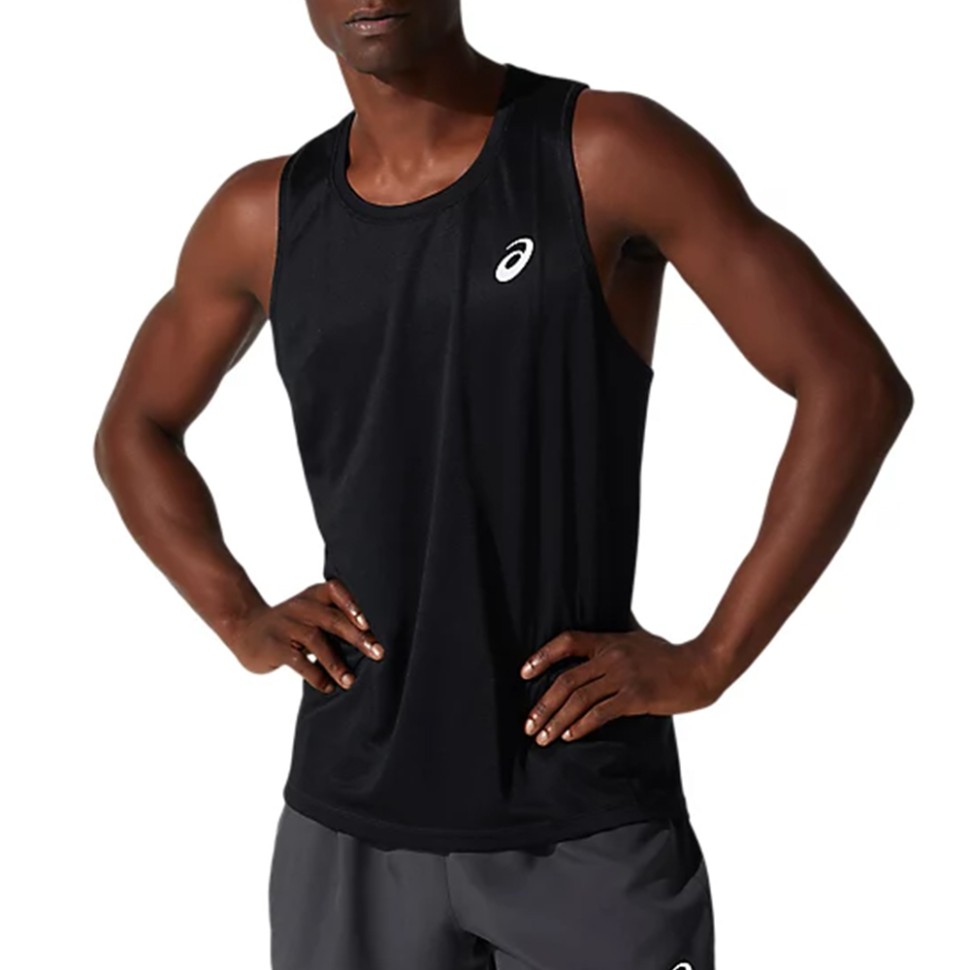 Майка чоловіча Asics CORE SINGLET чорна 2011C338-002 изображение 1