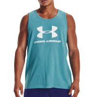 Майка чоловіча Under Armour UA M SPORTSTYLE LOGO TANK  блакитна 1329589-433 изображение 1