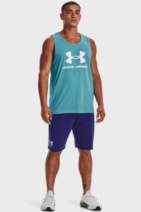 Майка чоловіча Under Armour UA M SPORTSTYLE LOGO TANK  блакитна 1329589-433 изображение 2