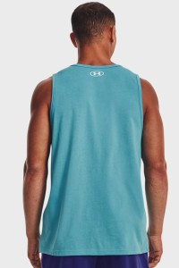 Майка чоловіча Under Armour UA M SPORTSTYLE LOGO TANK  блакитна 1329589-433 изображение 3