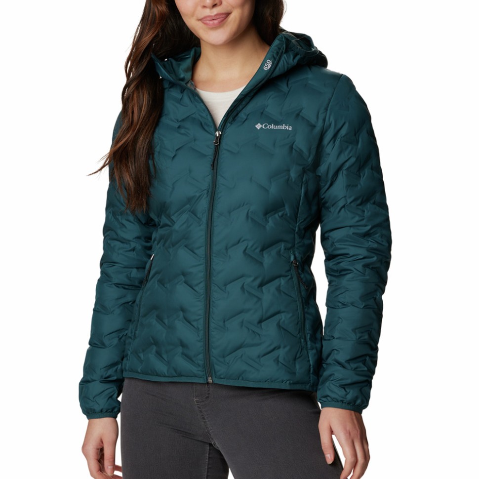 Куртка женская Columbia Delta Ridge™ Down Hooded Jacket синяя 1875931-414 изображение 1