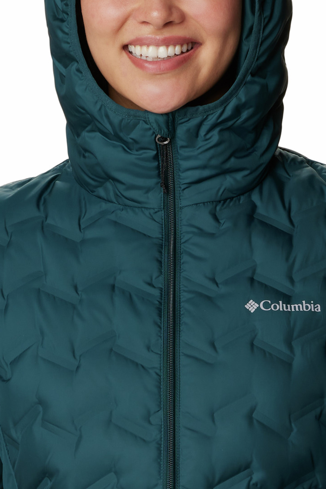 Куртка женская Columbia Delta Ridge™ Down Hooded Jacket синяя 1875931-414 изображение 7