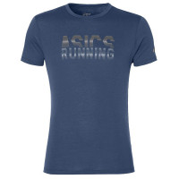 Футболка мужская Asics Graphic Ss Top синяя 141265-0793 изображение 1