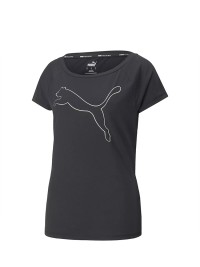 Футболка женская Puma Train Favorite Jersey Cat Tee черная 52242001 изображение 2