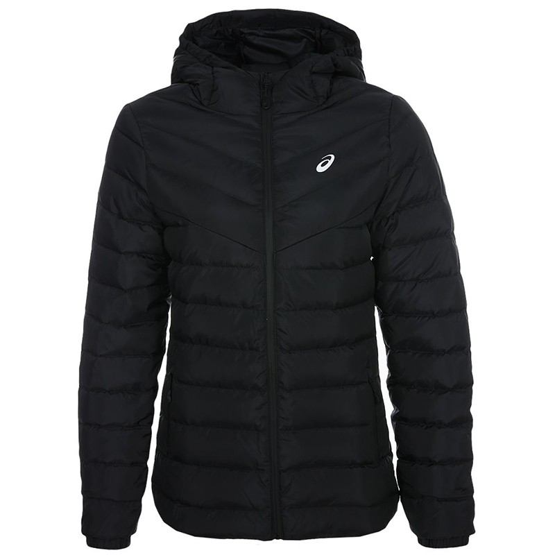 Куртка женская Asics Down Hooded Jacket черная 2032A336-001 — Sport City Куртка женская Asics Down Hooded Jacket черная 2032A336-001