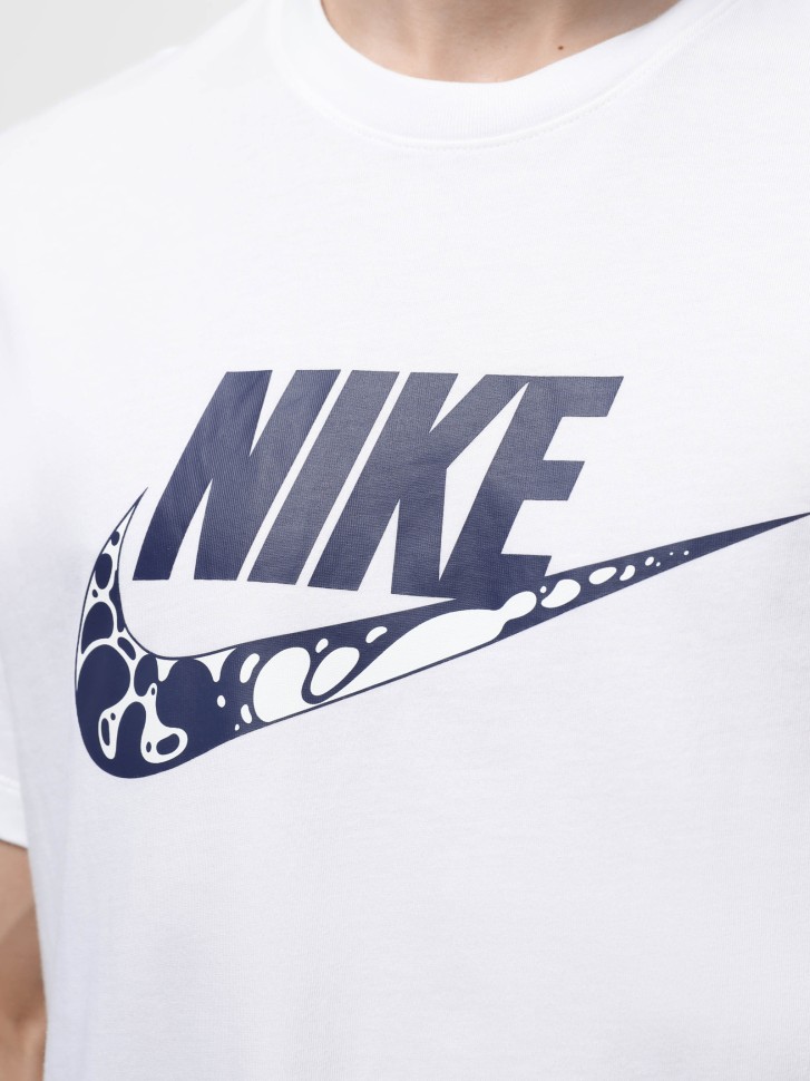 Футболка мужская Nike M NSW TEE 12MO FUTURA SP24 белая FQ8034-100 изображение 4