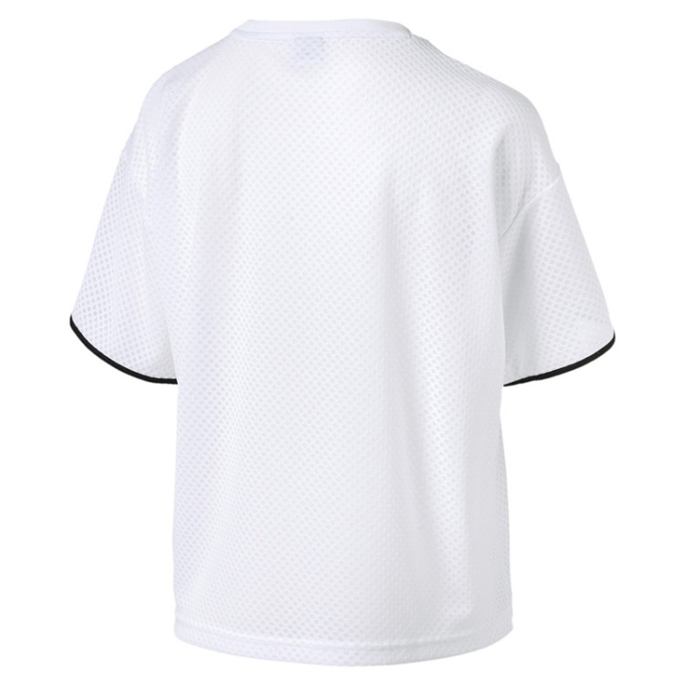 Футболка женская Puma Chase Mesh Tee белая 57800602 изображение 2