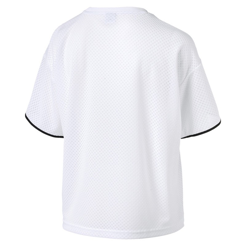 Футболка женская Puma Chase Mesh Tee белая 57800602 изображение 2