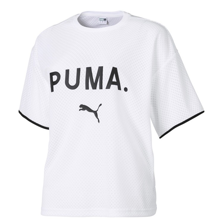 Футболка женская Puma Chase Mesh Tee белая 57800602 изображение 1