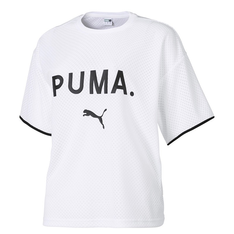 Футболка женская Puma Chase Mesh Tee белая 57800602 изображение 1