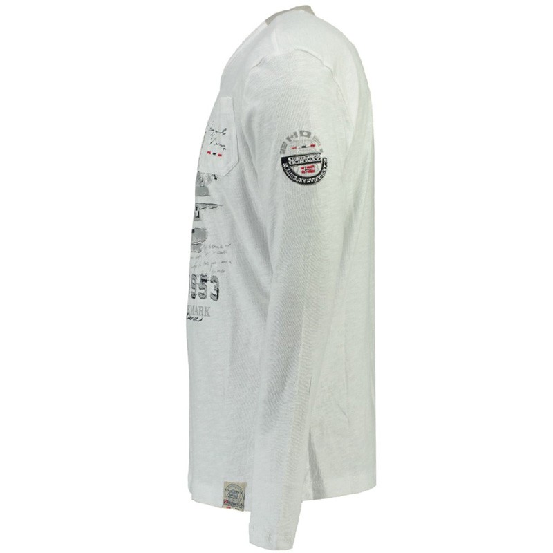 Футболка мужская Geographical Norway белая WP334H-100 изображение 3