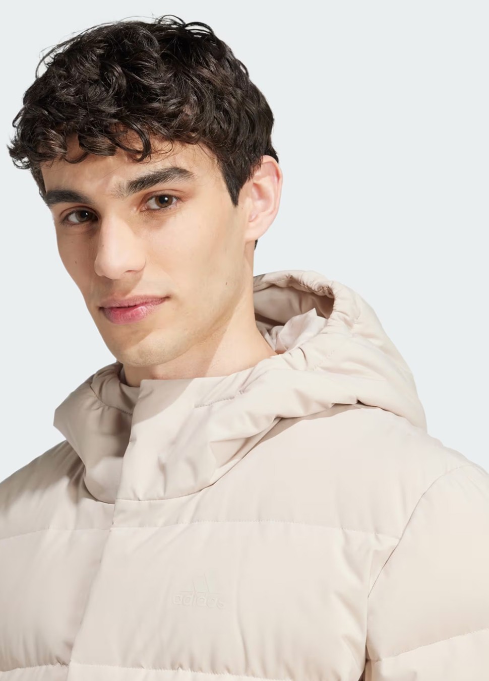 Куртка чоловіча Adidas HELIONIC HO JKT бежева IZ4702 — фото 4