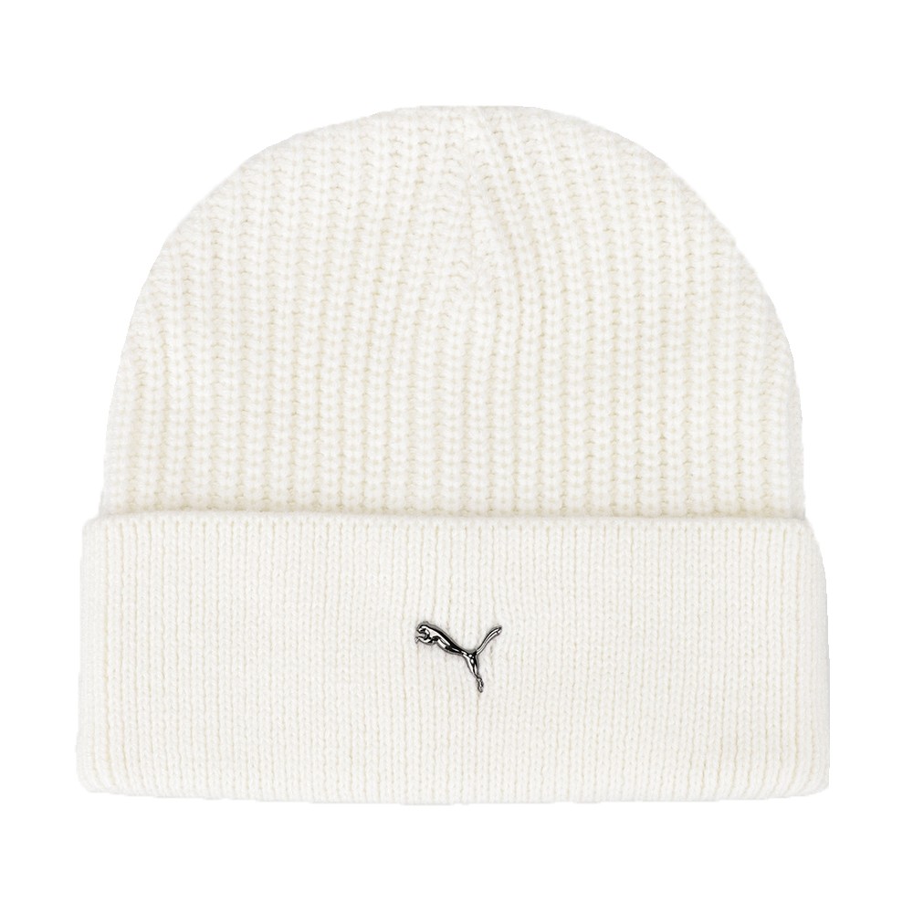 Шапка  Puma PUMA Metal Cat Beanie молочная 02487402 изображение 1