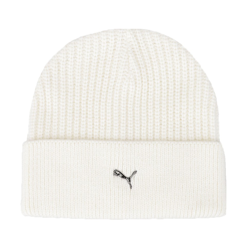 Шапка  Puma PUMA Metal Cat Beanie молочна 02487402 — фото 1