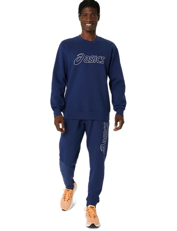 Толстовка мужская Asics ASICS SWEATSHIRT синяя 2031E192-402 изображение 6