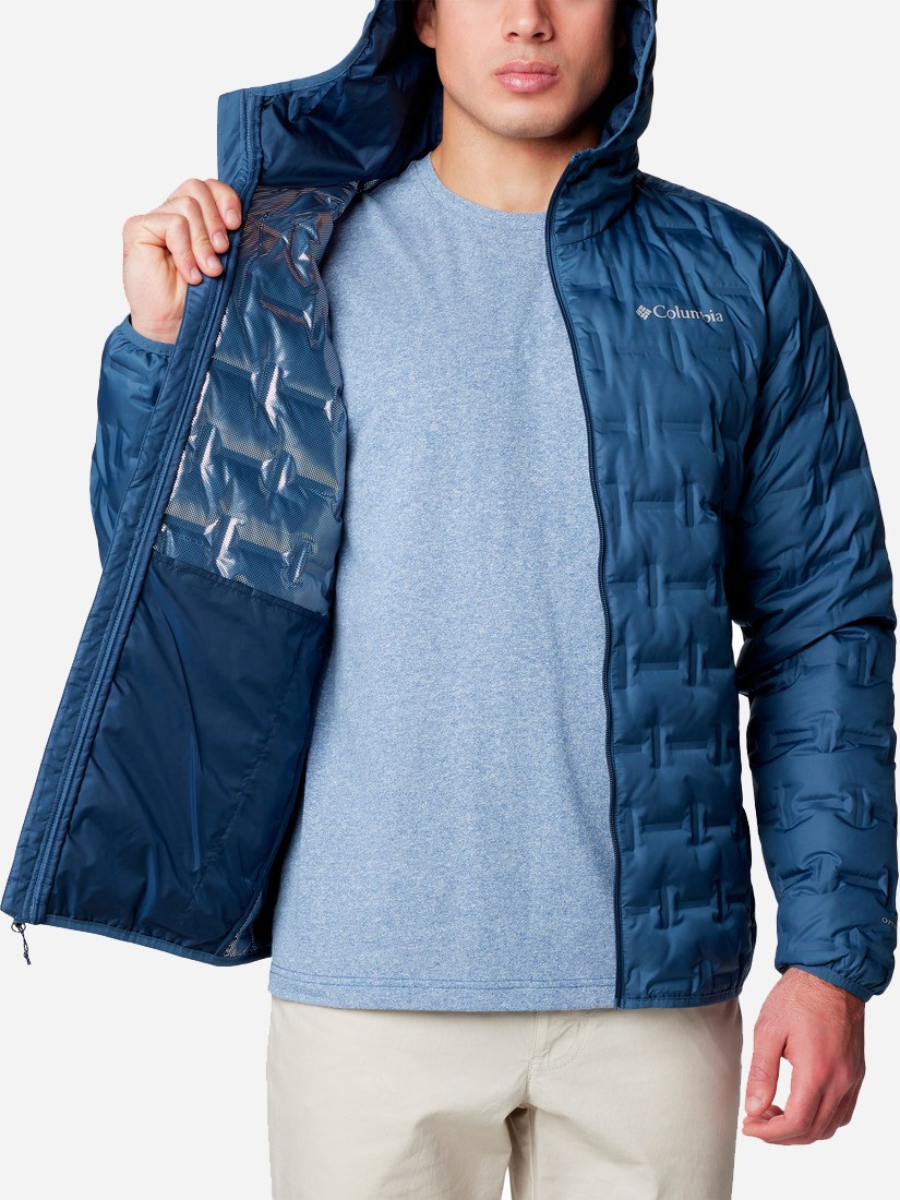 Куртка чоловіча Columbia Delta Ridge™ II Down Hooded Jacket темно-синя 2086221-478 — фото 6