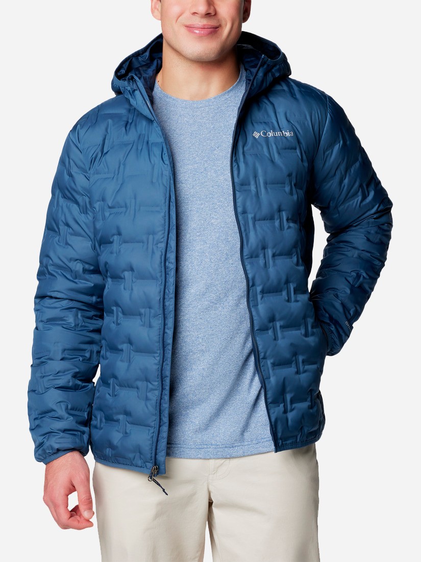 Куртка чоловіча Columbia Delta Ridge™ II Down Hooded Jacket темно-синя 2086221-478 — фото 3