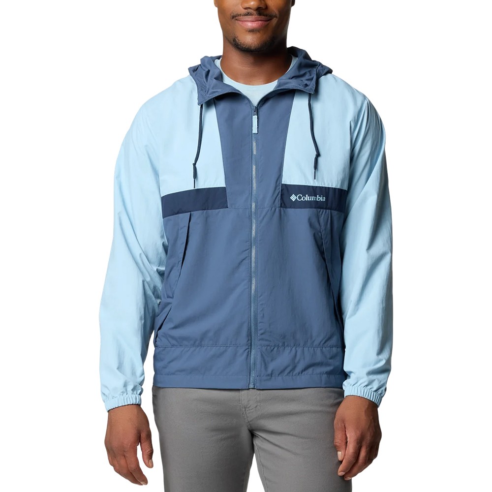 Ветровка мужская Columbia  Spire Valley™ Hooded Windbreaker голубая 2117051-431