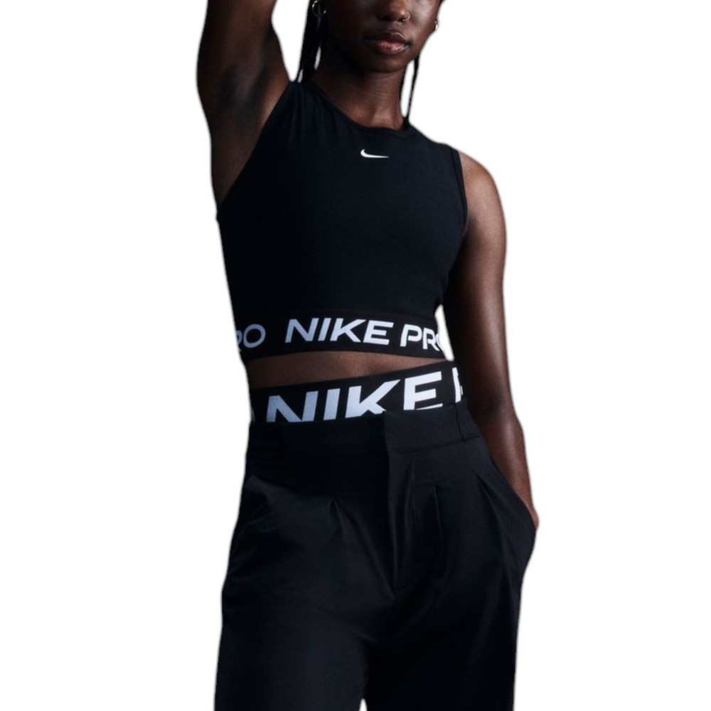 Майка женская Nike NIKE PRO DF 365 CROP TANK черная FZ3615-010