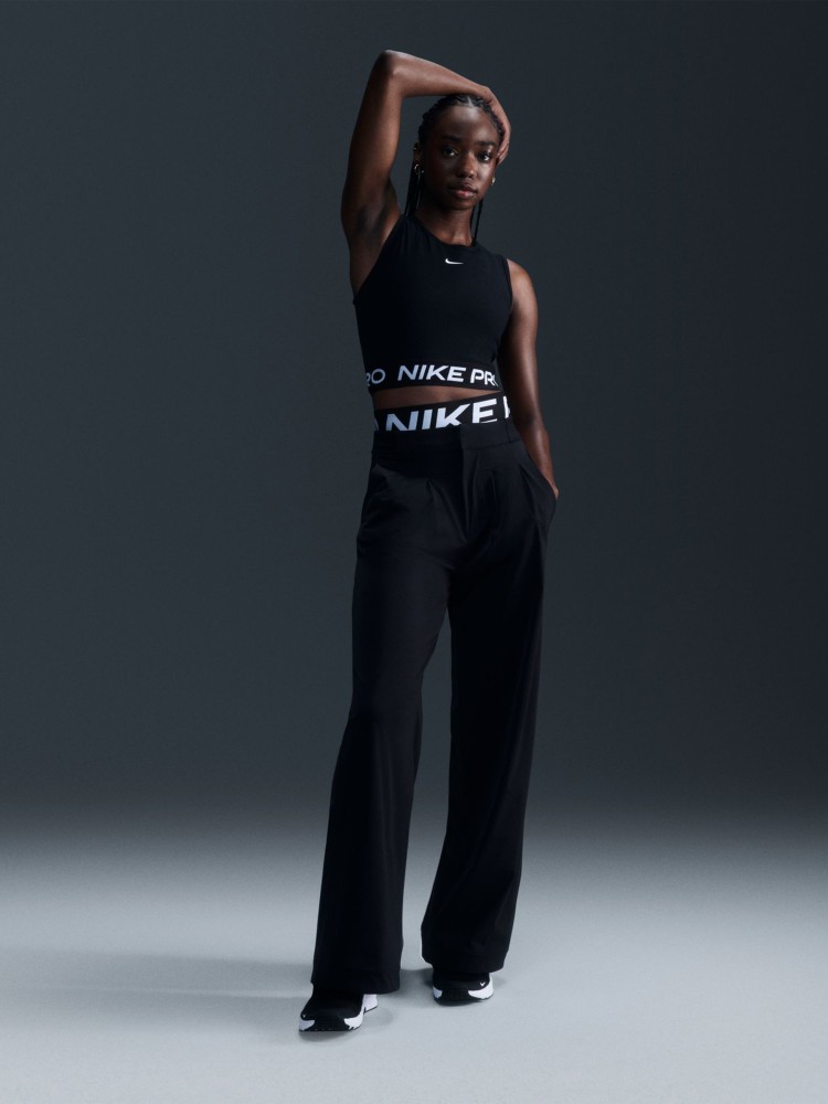 Майка женская Nike NIKE PRO DF 365 CROP TANK черная FZ3615-010 изображение 2
