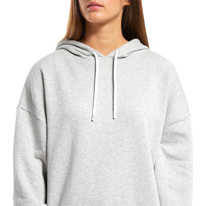 Толстовка жіноча Reebok Myt Fleece Oversize сіра FU2392 — фото 2
