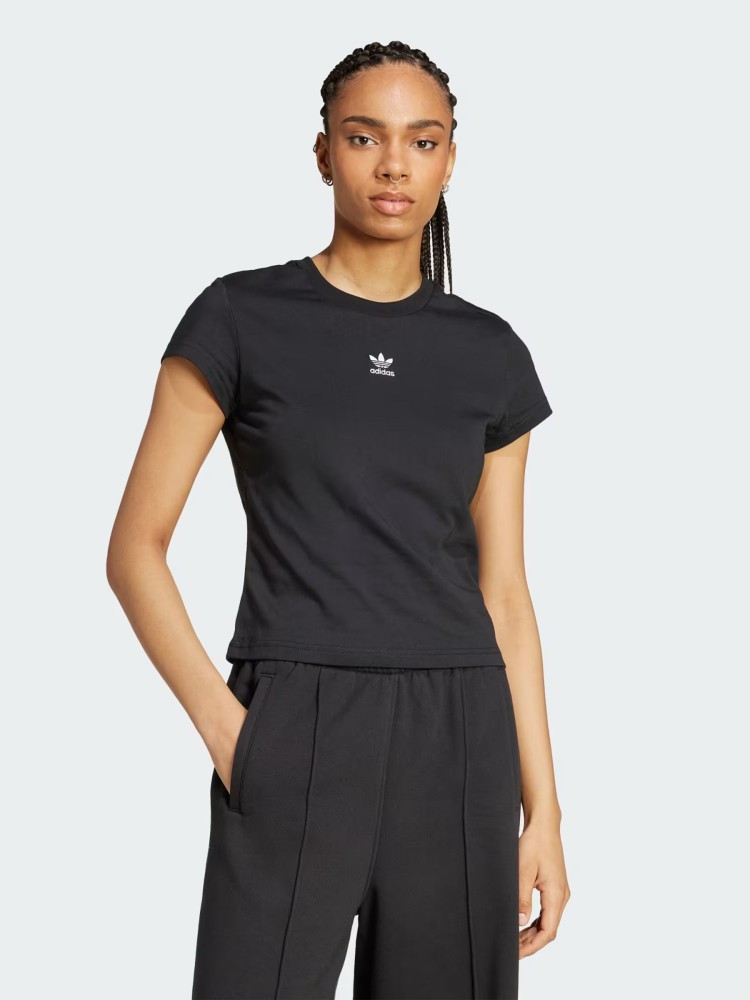 Футболка жіноча Adidas ESS SLIM TEE чорна IW5707 изображение 2