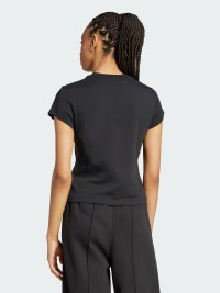 Футболка женская Adidas ESS SLIM TEE черная IW5707 изображение 3