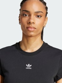 Футболка женская Adidas ESS SLIM TEE черная IW5707 изображение 5