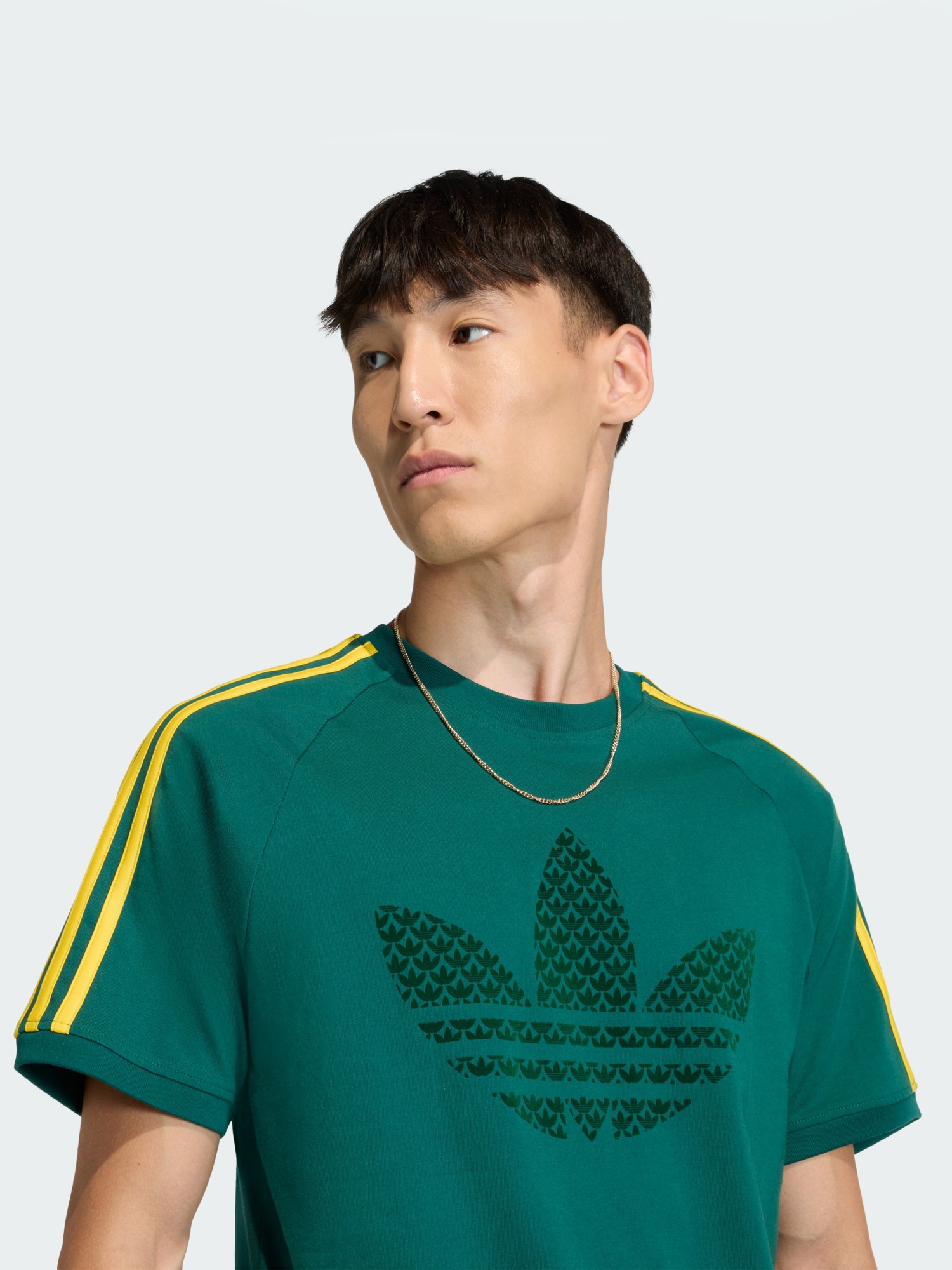 Футболка чоловіча Adidas MONOGRAM 3S T зелена KD1359 изображение 4