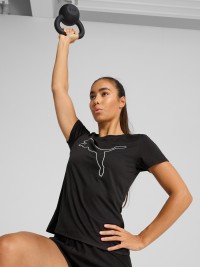 Футболка женская Puma W TAD ESSENTIAL Logo Tee черная 52589201 изображение 3