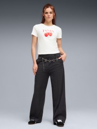 Футболка женская Puma GRAPHICS Cherry Tee белая 69191102 изображение 4