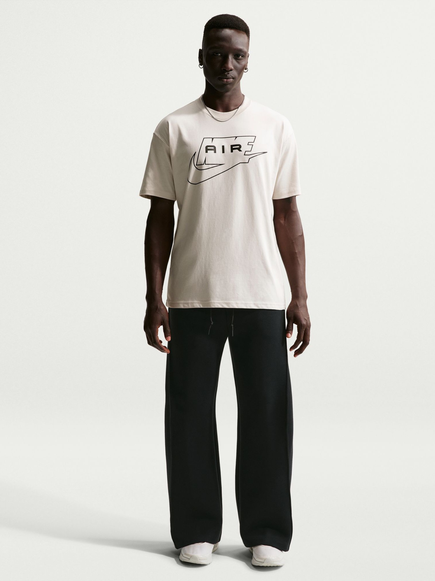 Футболка мужская Nike U NSW TEE LSE NIKE AIR бежевая IH1359-072 изображение 2