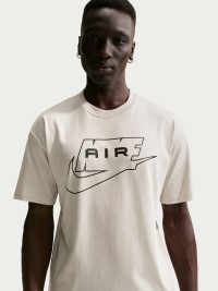 Футболка мужская Nike U NSW TEE LSE NIKE AIR бежевая IH1359-072 изображение 3