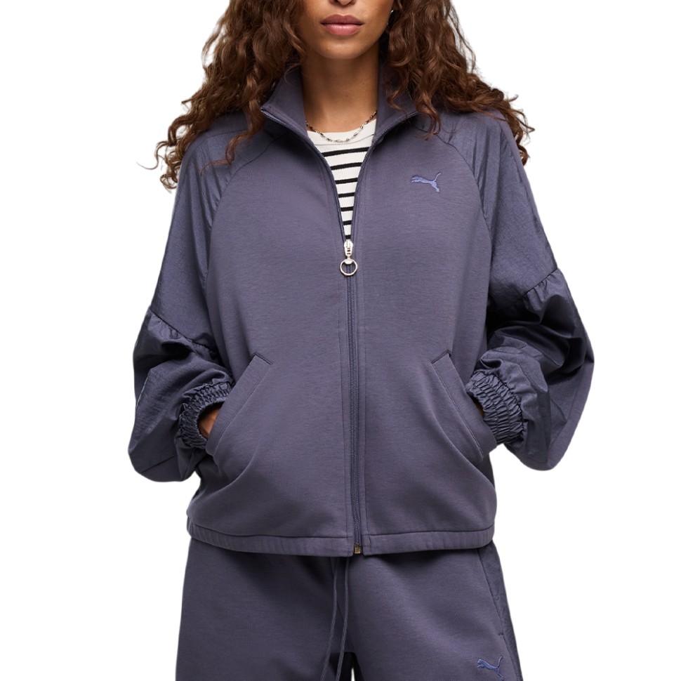 Толстовка жіноча Puma HER Full-Zip Relaxed DK Jacket фіолетова 69402335 — Sport City Толстовка жіноча Puma HER Full-Zip Relaxed DK Jacket фіолетова 69402335