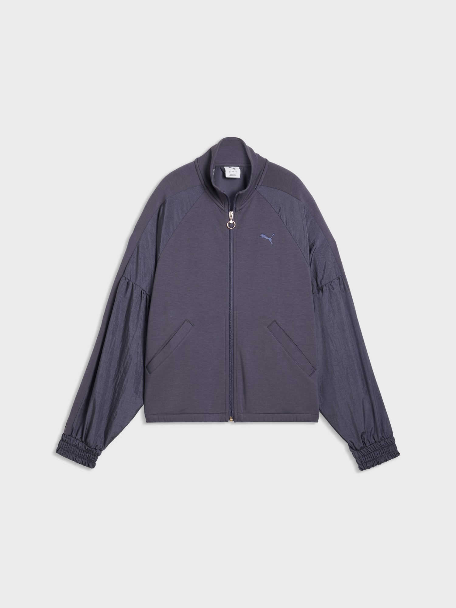 Толстовка жіноча Puma HER Full-Zip Relaxed DK Jacket темно-синя 69402335 изображение 5