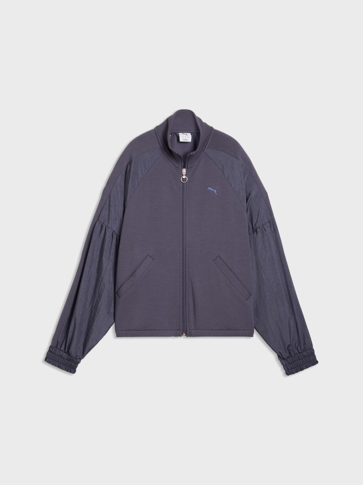 Толстовка жіноча Puma HER Full-Zip Relaxed DK Jacket темно-синя 69402335 изображение 5