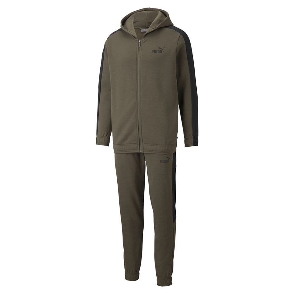 Костюм чоловічий Puma Hooded Sweat Suit хакі 84584744 — фото 1