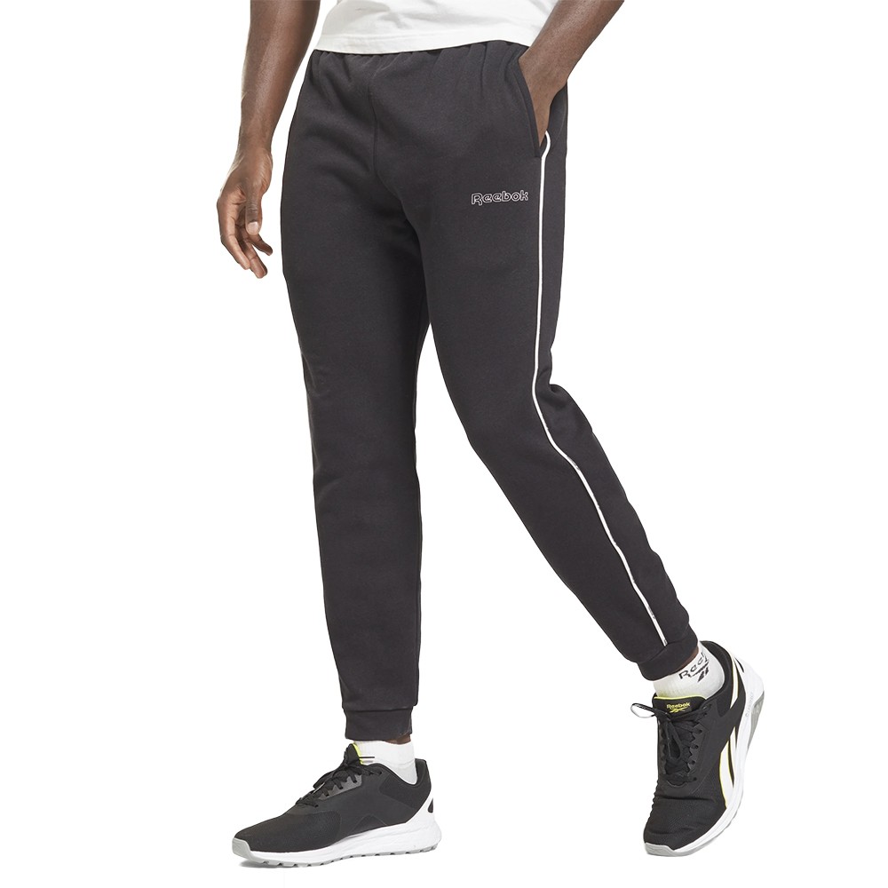 Брюки мужские Reebok Te Piping Jogger черные GS9310 изображение 1