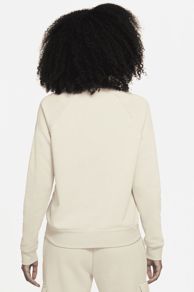 Толстовка жіноча Nike Sportswear Essential Women's Fleece Crew бежева BV4110-206  изображение 3