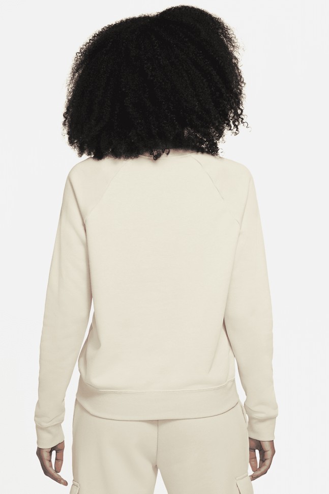 Толстовка жіноча Nike Sportswear Essential Women's Fleece Crew бежева BV4110-206  изображение 3