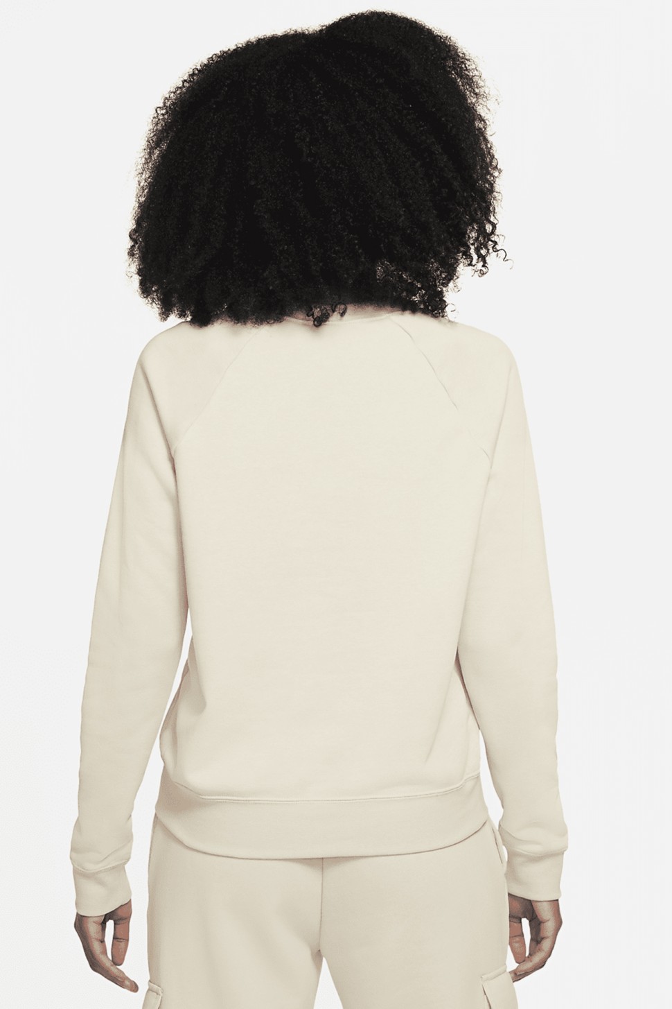 Толстовка жіноча Nike Sportswear Essential Women's Fleece Crew бежева BV4110-206 — фото 3